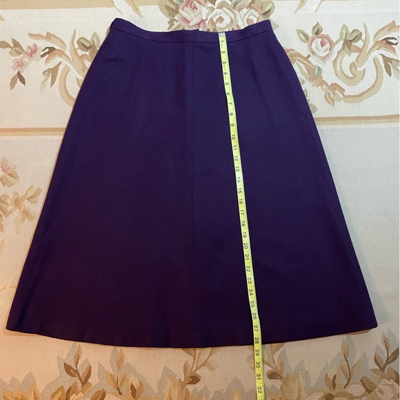 Gorgeous, violet purple wool skirt A-line by personal size 16 - Picture 3 of 7